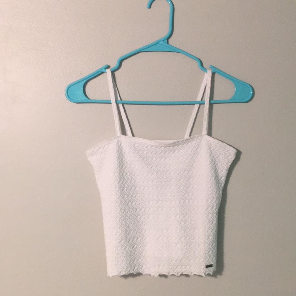White cropped tank